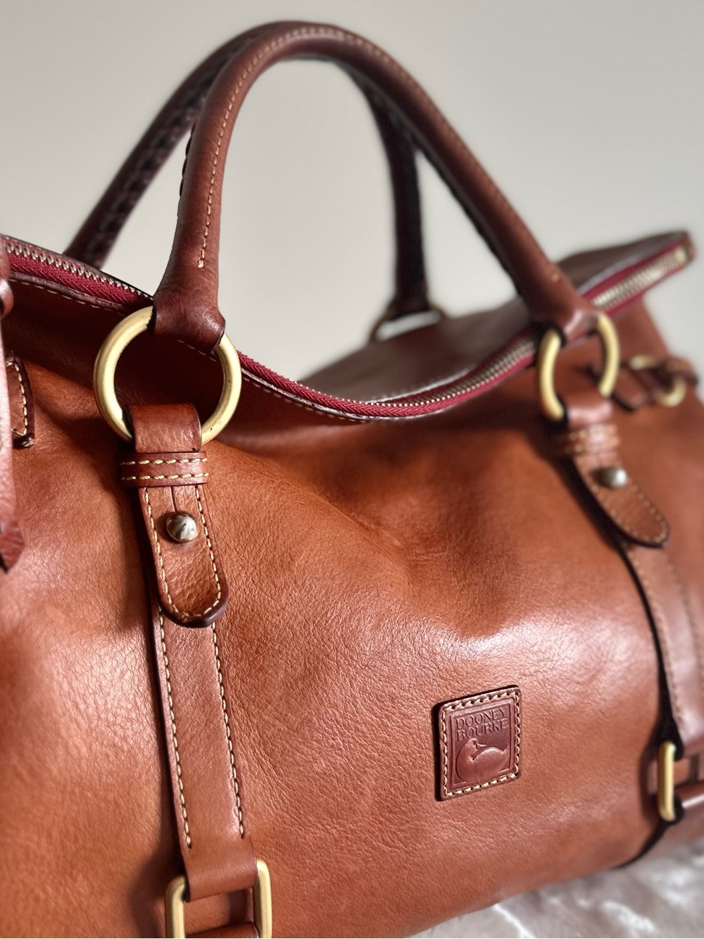 Dooney & Bourke Large Vintage Florentine Satchel - Picture 5 of 12